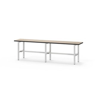 Novis Compact sittbänk 150 cm ljusgrå stativ