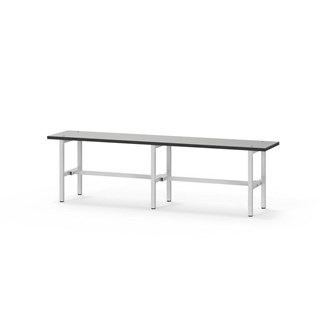 Novis Compact sittbänk 150 cm ljusgrå stativ