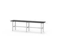 Novis Compact sittbänk 150 cm ljusgrå stativ