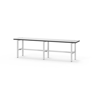 Novis Compact sittbänk 150 cm ljusgrå stativ