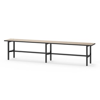 Novis Compact sittbänk 200 cm svart stativ