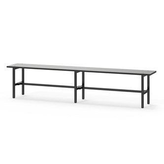 Novis Compact sittbänk 200 cm svart stativ
