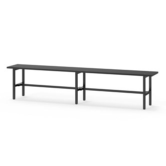 Novis Compact sittbänk 200 cm svart stativ