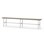 Novis Compact sittbänk 200 cm ljusgrå stativ