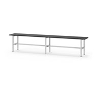 Novis Compact sittbänk 200 cm ljusgrå stativ