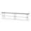 Novis Compact sittbänk 200 cm ljusgrå stativ