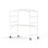 Bord MeetUs FSC BX 180x80xH72 cm HPL vitt stativ