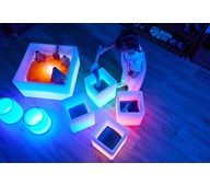 Lysande lekkuber 4-pack