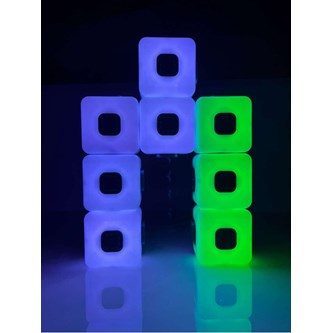 Lysande kopplade kuber, 15-pack