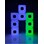 Lysande kopplade kuber, 15-pack