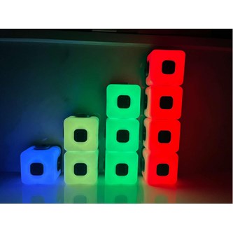 Lysande kopplade kuber, 15-pack