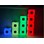 Lysande kopplade kuber, 15-pack