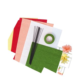 Kräppapper blomsterkit