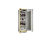 Kemikalieskåp F30 glasdörr, brandklassat B60,5xD55xH198 cm