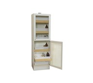 Syra- och basskåp med glasdörrar B59,5xD60xH193,5 cm