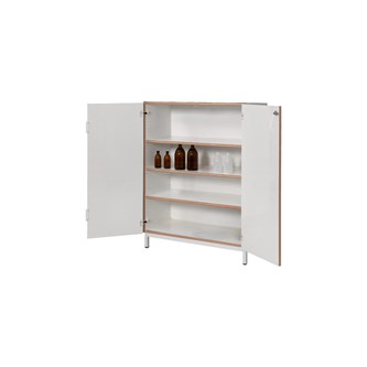 Syraskåp B100xD45xH130 cm