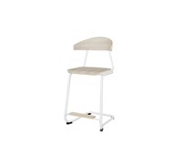 Stol Embrace BX C-stativ sh 63 cm stor sits vitt stativ