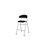 Stol Embrace 4-ben sh 54 cm mellan sits silverstativ
