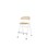 Stol Embrace BX 4-ben sh 54 cm mellan sits vitt stativ