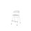 Stol Embrace BX 4-ben sh 54 cm mellan sits vitt stativ