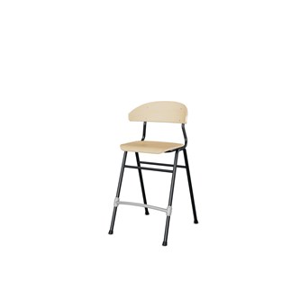 Stol Embrace BX 4-ben sh 54 cm mellan sits svart stativ
