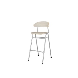 Stol Embrace 4-ben sh 65 cm mellan sits silverstativ