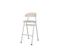 Stol Embrace 4-ben sh 65 cm mellan sits silverstativ