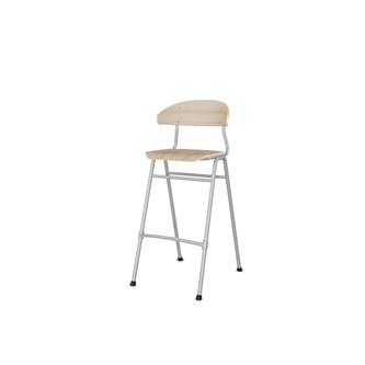Stol Embrace 4-ben sh 65 cm mellan sits silverstativ