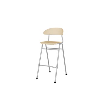 Stol Embrace 4-ben sh 65 cm mellan sits silverstativ