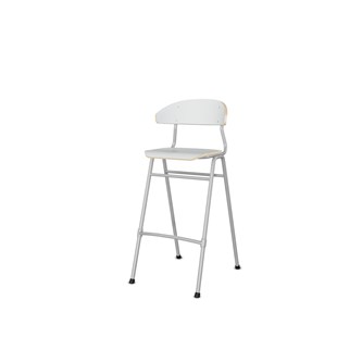 Stol Embrace 4-ben sh 65 cm mellan sits silverstativ