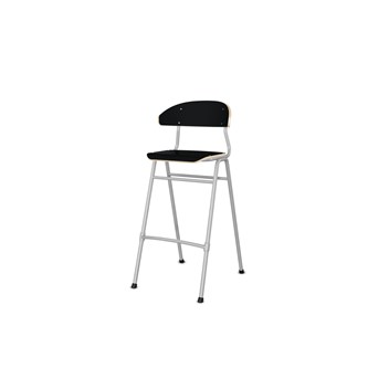 Stol Embrace 4-ben sh 65 cm mellan sits silverstativ