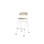 Stol Embrace BX 4-ben sh 65 cm mellan sits vitt stativ