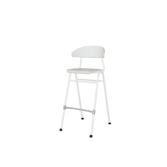 Stol Embrace BX 4-ben sh 65 cm mellan sits vitt stativ