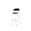 Stol Embrace BX 4-ben sh 65 cm mellan sits vitt stativ