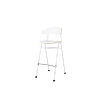 Stol Embrace BX 4-ben sh 65 cm mellan sits vitt stativ