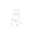 Stol Embrace BX 4-ben sh 65 cm mellan sits vitt stativ