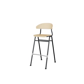 Stol Embrace BX 4-ben sh 65 cm mellan sits svart stativ