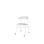 Stol Embrace BX 4-ben sh 45 cm stor sits vitt stativ