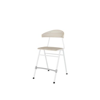 Stol Embrace BX 4-ben sh 54 cm stor sits vitt stativ