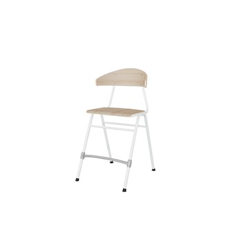 Stol Embrace BX 4-ben sh 54 cm stor sits vitt stativ