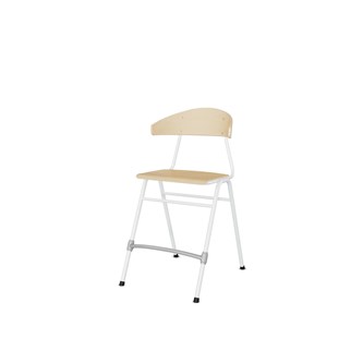 Stol Embrace BX 4-ben sh 54 cm stor sits vitt stativ