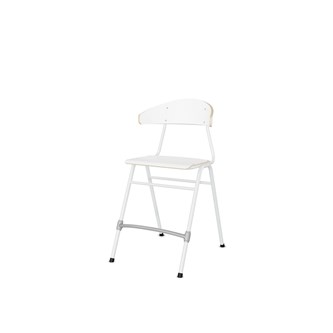 Stol Embrace BX 4-ben sh 54 cm stor sits vitt stativ