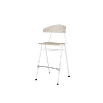 Stol Embrace BX 4-ben sh 65 cm stor sits vitt stativ