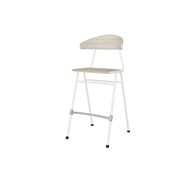 Stol Embrace BX 4-ben sh 65 cm stor sits vitt stativ
