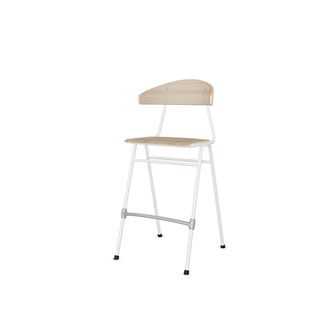 Stol Embrace BX 4-ben sh 65 cm stor sits vitt stativ
