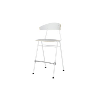 Stol Embrace BX 4-ben sh 65 cm stor sits vitt stativ