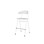 Stol Embrace BX 4-ben sh 65 cm stor sits vitt stativ