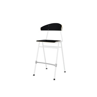 Stol Embrace BX 4-ben sh 65 cm stor sits vitt stativ
