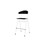 Stol Embrace BX 4-ben sh 65 cm stor sits vitt stativ