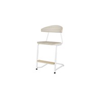 Stol Embrace BX C-stativ sh 45/63 cm stor sits vitt stativ